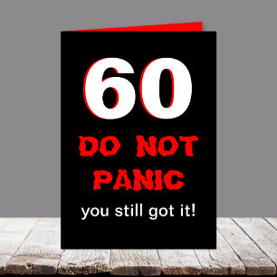 Funny 60. Geburtstagskarte Karte