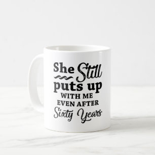 Funny 60. Hochzeitstag Kaffeetasse