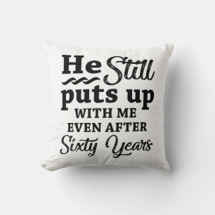 Funny 60. Hochzeitstag Kissen