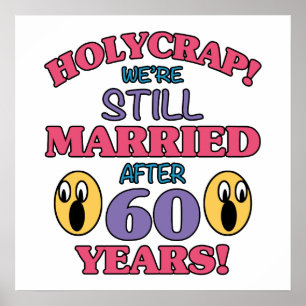 Funny 60. Jahrestag Poster