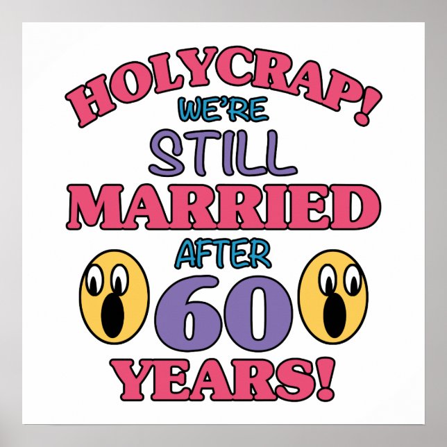 Funny 60. Jahrestag Poster (Vorne)