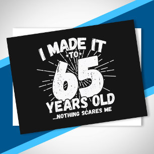 Funny 65. Geburtstag Zitat sarkastisch 65 Jahre al Postkarte