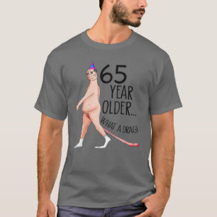 Funny 65 Jahre alt 65. Geburtstagsparty Geboren 19 T-Shirt