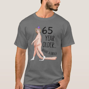 Funny 65 Jahre alt 65. Geburtstagsparty Geboren 19 T-Shirt