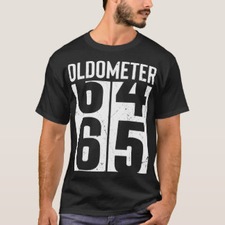 Funny 65 Years Old 65. Geburtstag Odometer Oldomet T-Shirt