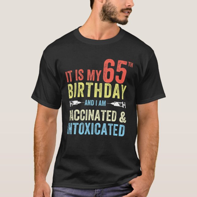Funny 65Th Birthday Gag 2021 Bday Quarantine 1956 T-Shirt (Vorderseite)