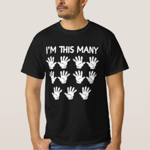 Funny 65th Birthday This Many Hand For 65 Year Old T-Shirt