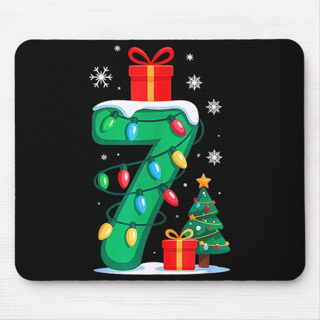 Funny 67 Christmas 6 7 Six Seven Meme 6 7 Matching Mousepad (Vorne)