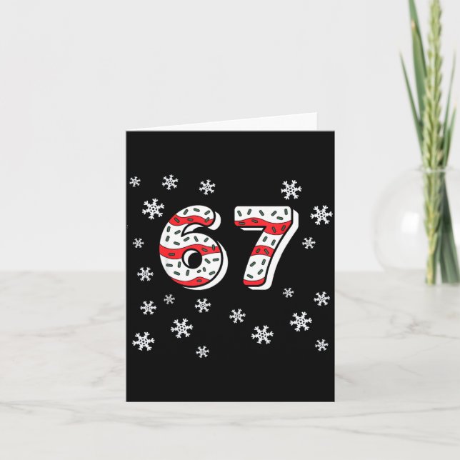 Funny 67 Christmas Cakes 67 Funny Kid 67 Christmas Karte (Vorderseite)