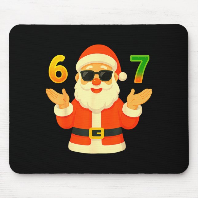 Funny 67 Christmas Design For Jolly Meme Fans  Mousepad (Vorne)