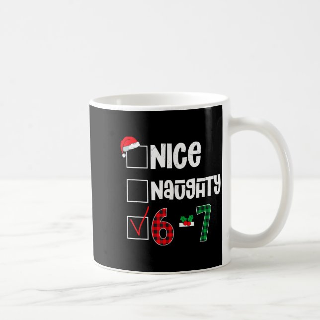 Funny 67 Christmas Meme Six Seven Xmas 6-7 Boys Ki Kaffeetasse (Rechts)