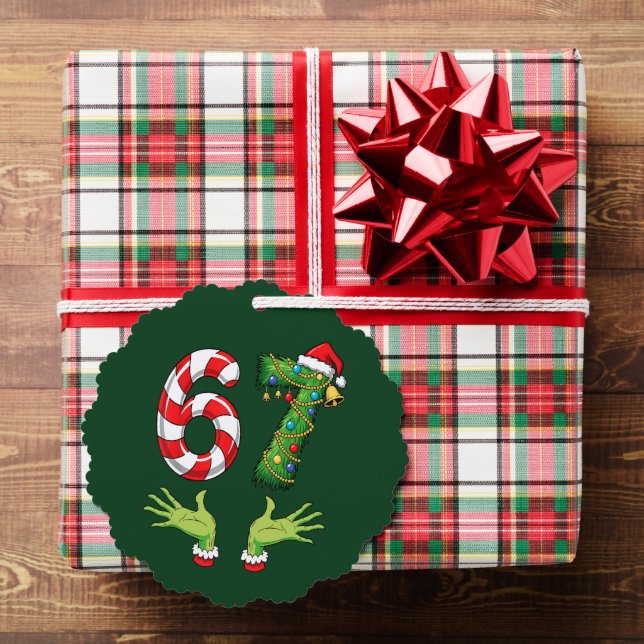 Funny “67” Christmas Ornament Karte (Insitu (Geschenk))