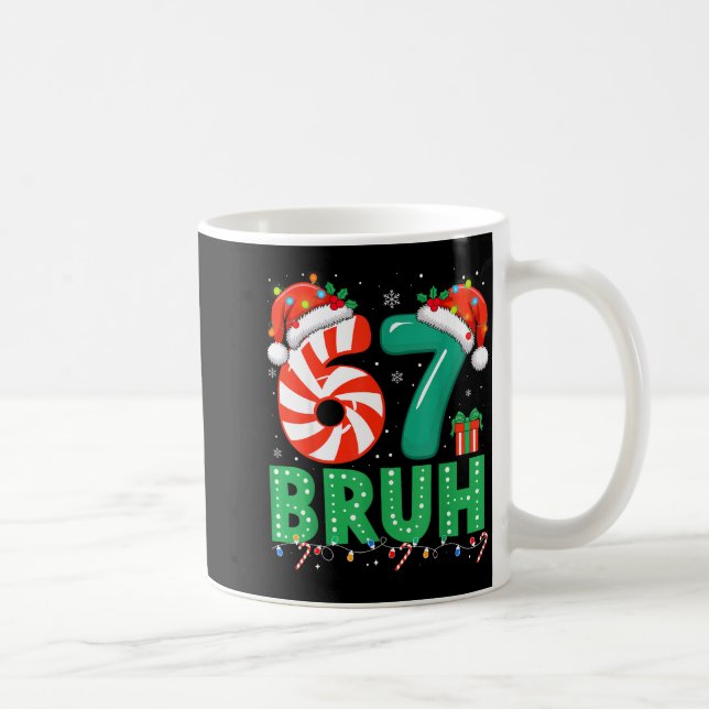 Funny 67 Christmas Pajama Xmas Six Seven Meme 6-7  Kaffeetasse (Rechts)