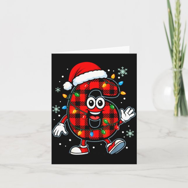 Funny 67 Christmas Pajamas Shirt Six Seven Meme Br Karte (Vorderseite)