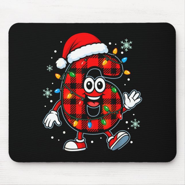 Funny 67 Christmas Pajamas Shirt Six Seven Meme Br Mousepad (Vorne)