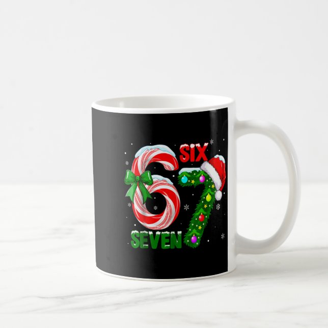Funny 67 Christmas Shirts Boys Kids 6 7 Meme Pajam Kaffeetasse (Rechts)