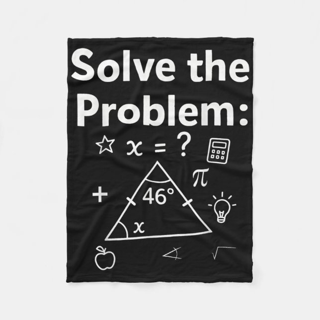 Funny 67 Math Meme Solve The Problem Teacher For S Fleecedecke (Vorderseite)