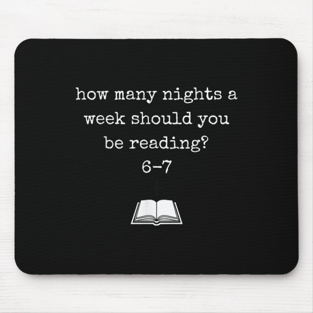 Funny 67 Meme Book Lover & Reading Humor Bookworms Mousepad (Vorne)