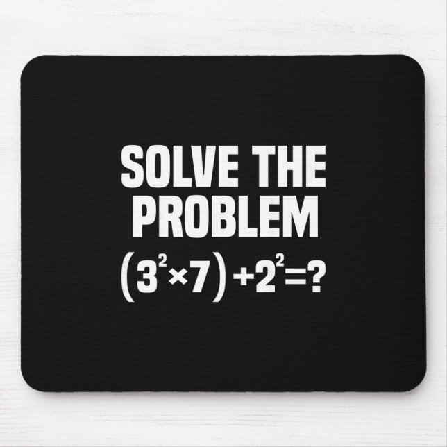 Funny 67 Meme Math Six Seven Teacher Brainrot Joke Mousepad (Vorne)