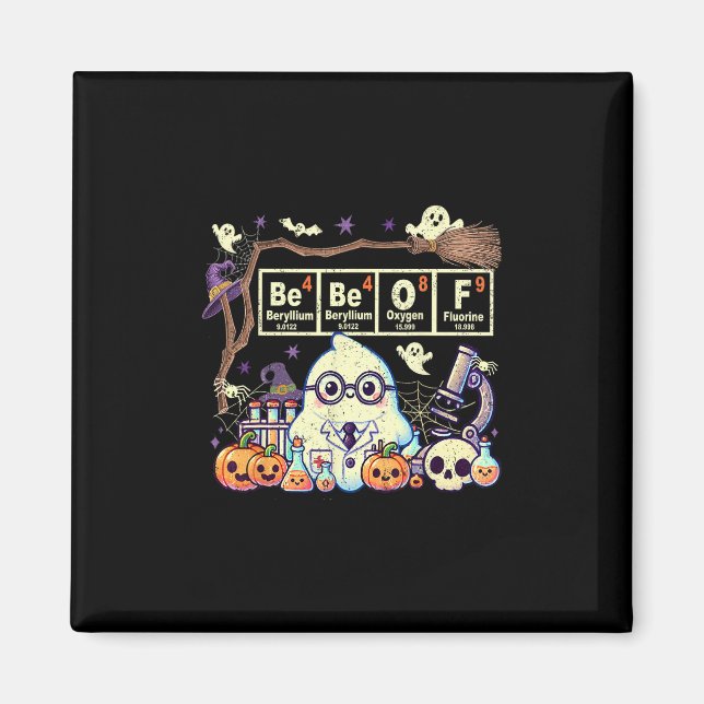 Funny 67 Meme Math Teacher 6 7 Halloween Square Ro Magnet (Vorne)