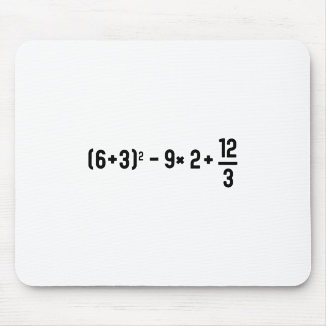Funny 67 Meme Pemdas Elementary Math Teacher Brain Mousepad (Vorne)