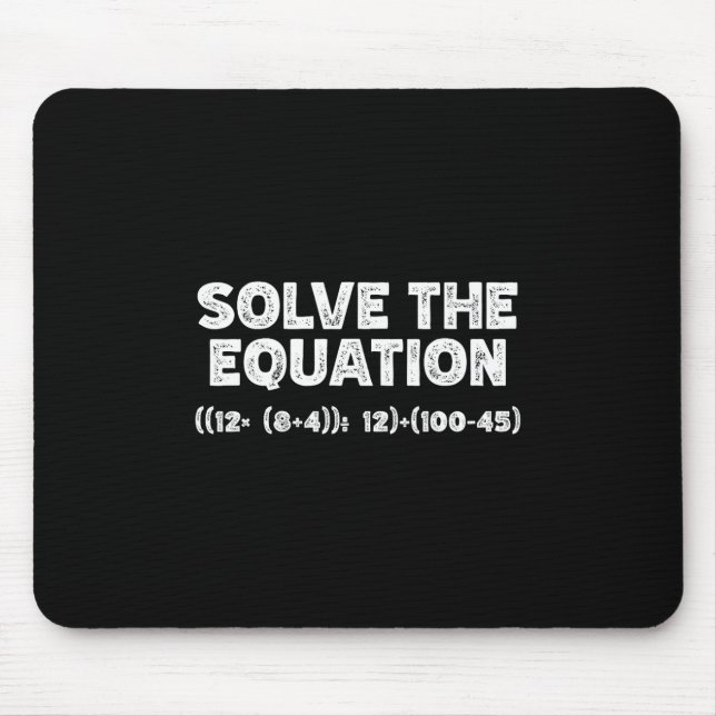 Funny 67 Meme Pemdas Elementary Math Teacher Brain Mousepad (Vorne)