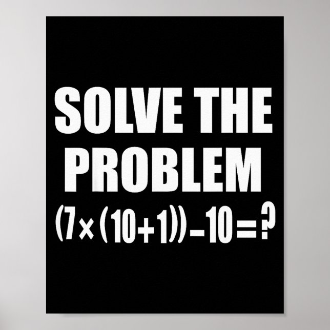 Funny 67 Meme Pemdas Elementary Math Teacher Brain Poster (Vorne)