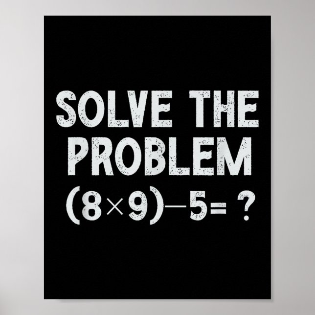 Funny 67 Meme Pemdas Elementary Math Teacher Brain Poster (Vorne)