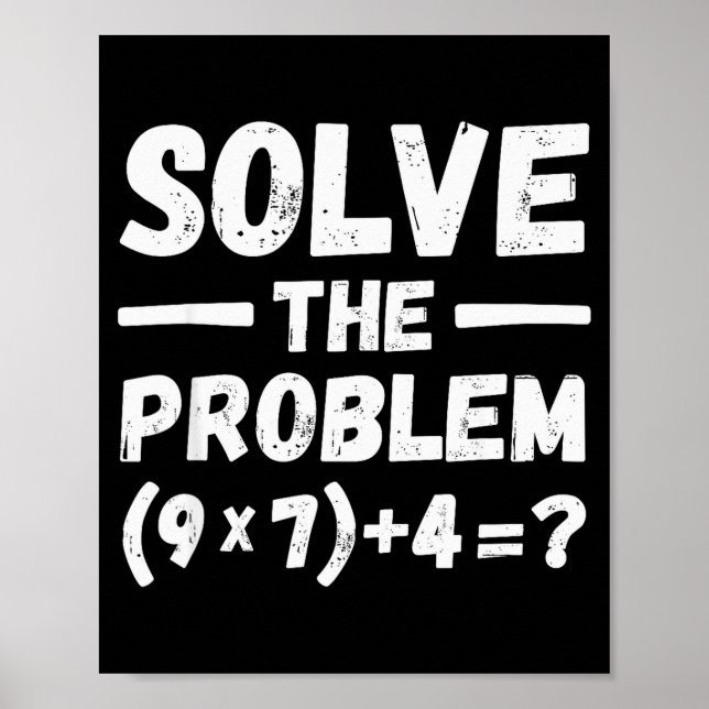Funny 67 Meme Pemdas Elementary Math Teacher Humor Poster (Vorne)
