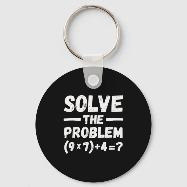 Funny 67 Meme Pemdas Elementary Math Teacher Humor Schlüsselanhänger (Vorderseite)