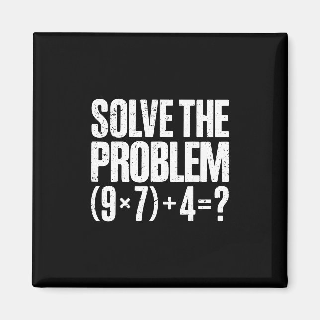 Funny 67 Meme Pemdas Math Teacher Brainrot Element Magnet (Vorne)