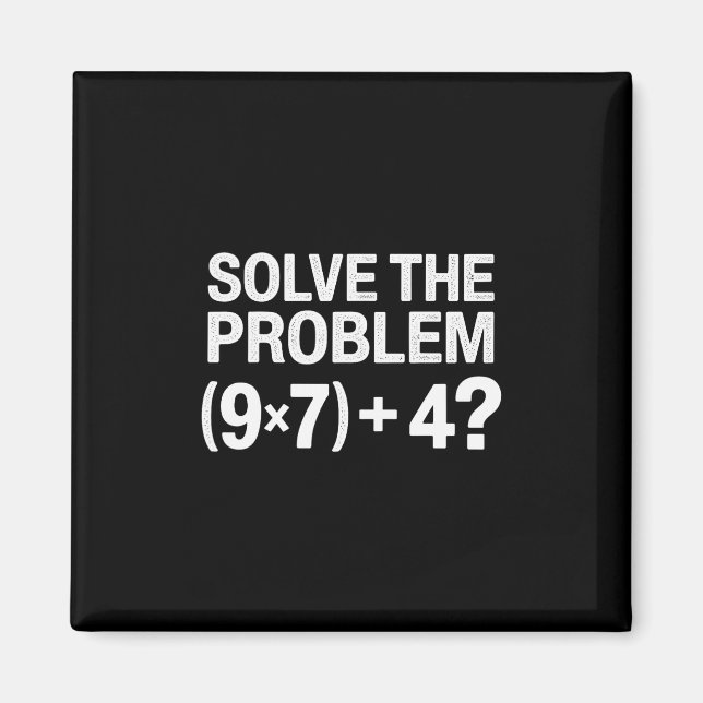 Funny 67 Meme Pemdas Math Teacher Brainrot Element Magnet (Vorne)