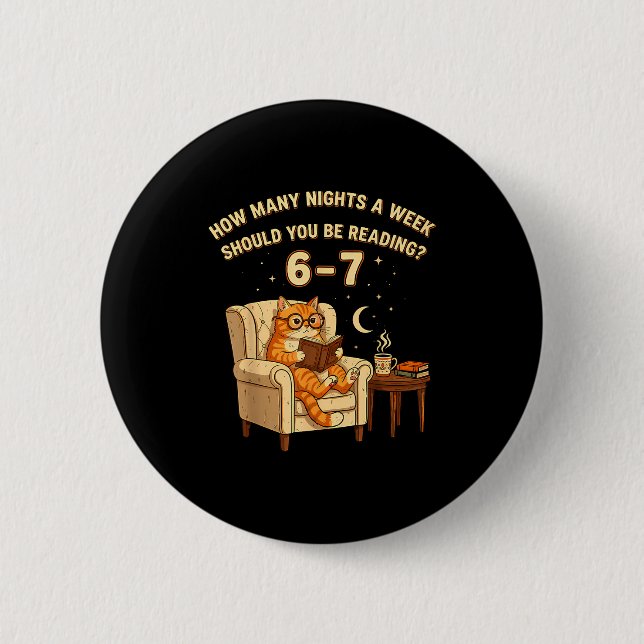 Funny 67 Meme Reading School Librarian Teacher Bra Button (Vorderseite)