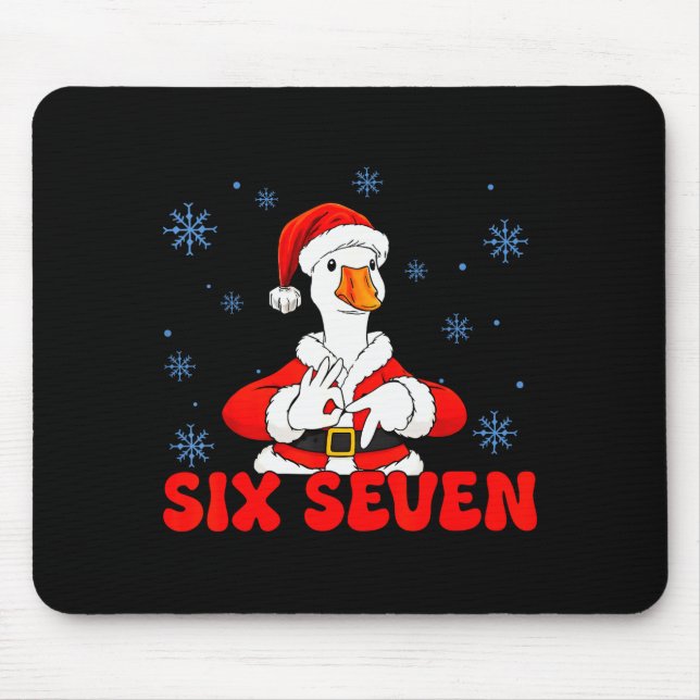 Funny 67 Meme Silly Goose Christmas 67 Meme Xmas B Mousepad (Vorne)