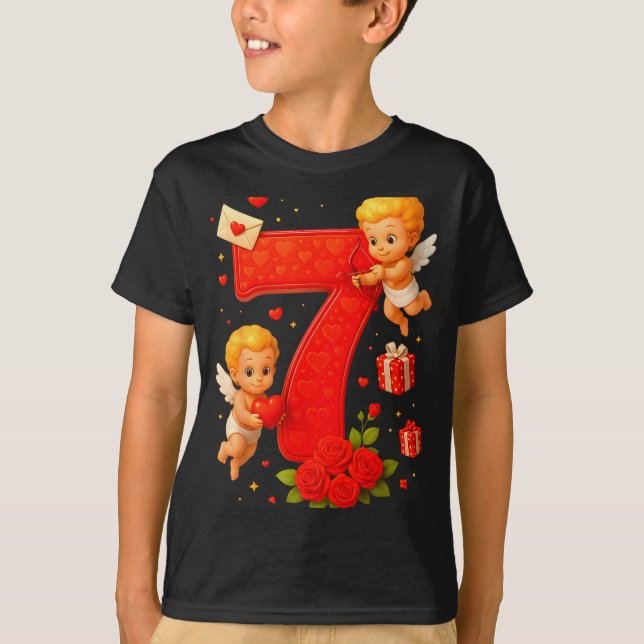 Funny 67 Meme Six Seven Matching Couples Valentine T-Shirt (Vorderseite)
