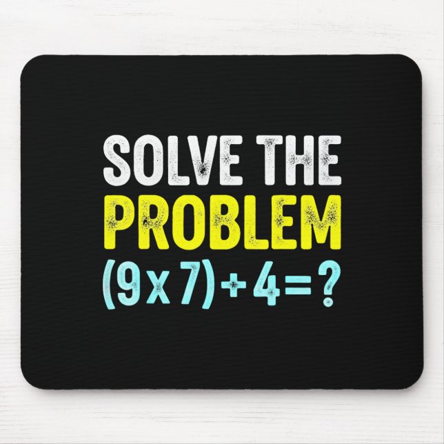 Funny 67 Meme Six Seven Math Teacher Brain-rot Jok Mousepad (Vorne)