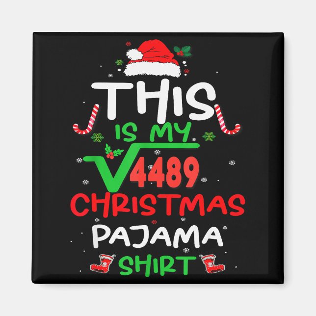 Funny 67 Meme Square Root 4489 Slang Math Teacher  Magnet (Vorne)