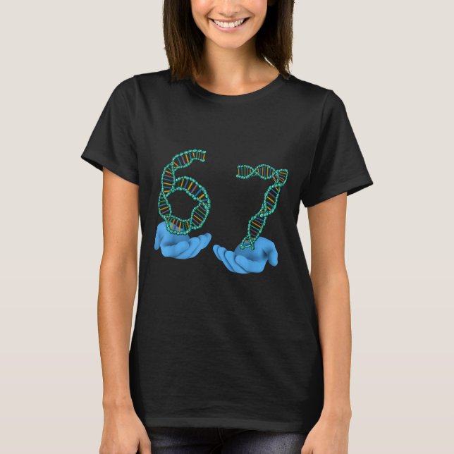 Funny 67 Number Meme Dna Replication Molecular Sci T-Shirt (Vorderseite)