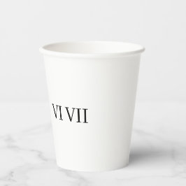 funny 67 roman numeral pappbecher