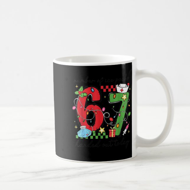 Funny 67 School Nurse Christmas Six Seven School N Kaffeetasse (Rechts)