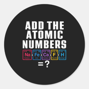 Funny 67 Sechs sieben Matching Elements regelmäßig Runder Aufkleber
