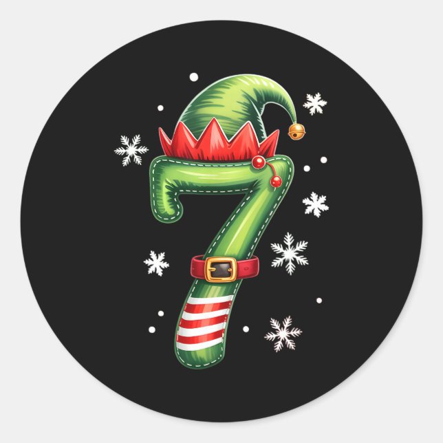 Funny 67 Six Seven Meme Couple Matching Christmas  Runder Aufkleber (Vorderseite)
