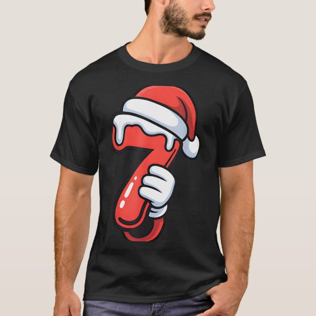 Funny 67 Six Seven Meme Couple Matching Christmas  T-Shirt (Vorderseite)