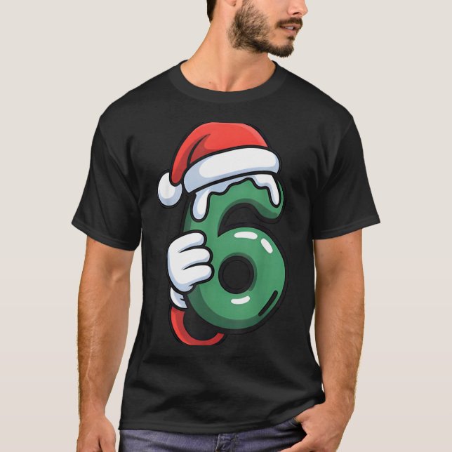 Funny 67 Six Seven Meme Couple Matching Christmas  T-Shirt (Vorderseite)