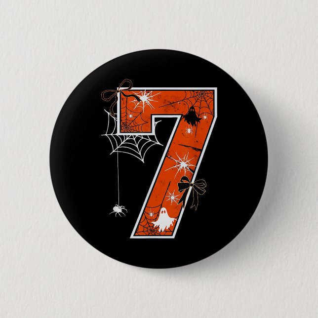 Funny 67 Six Seven Meme Couple Matching Halloween  Button (Vorderseite)
