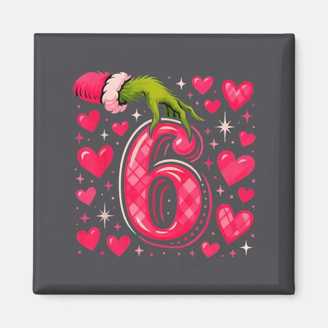 Funny 67 Valentine Meme Couple Matching Love  Magnet (Vorne)
