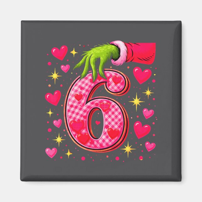 Funny 67 Valentine Meme Couple Matching Love  Magnet (Vorne)