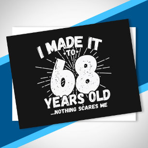 Funny 68. Geburtstag Zitat sarkastisch 68 Jahre al Postkarte