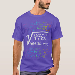Funny 69. Geburtstag Math Design Square Root von 4 T-Shirt