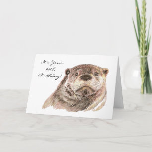 Funny 69. Geburtstag Niedlich Otter Natur, Wildnis Karte